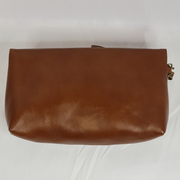 Patricia Nash Valerie Fold Over Wristlet Brown Leather Purse Clutch has strap - Picture 6 of 16